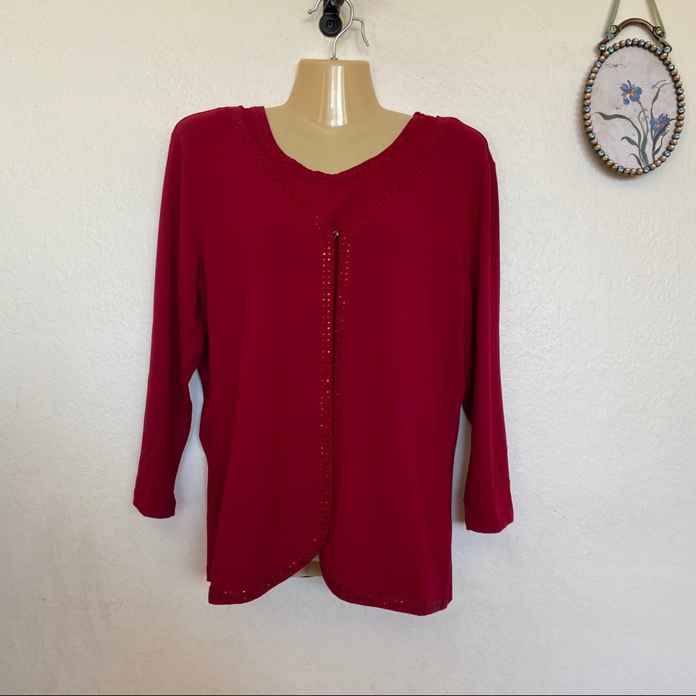 Talbots Red Sweater Set - Picture 3 of 15